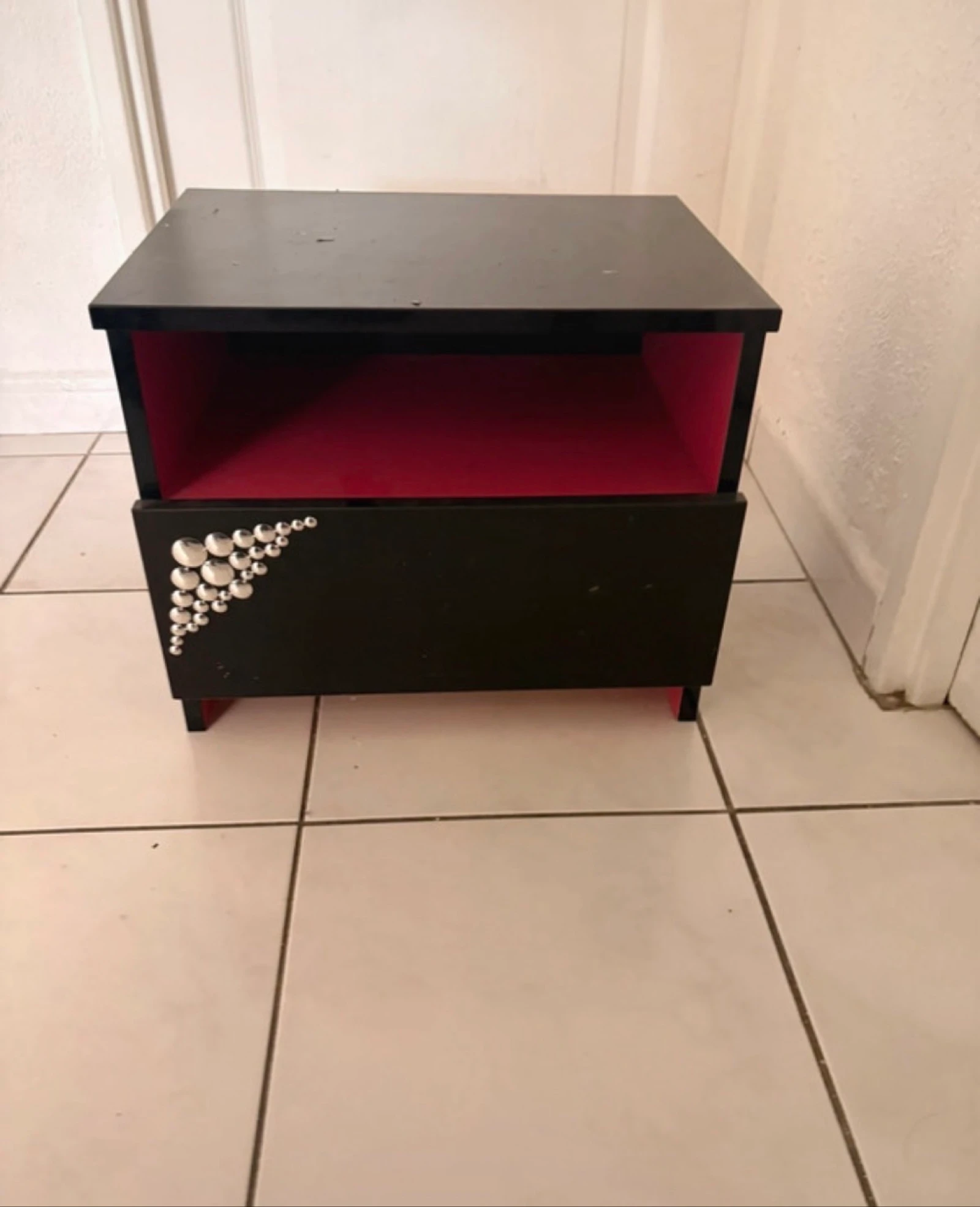 Conjunto completo negro lacado: Escritorio + Cama + Mesita de noche - Estilo moderno y funcional – photo 6